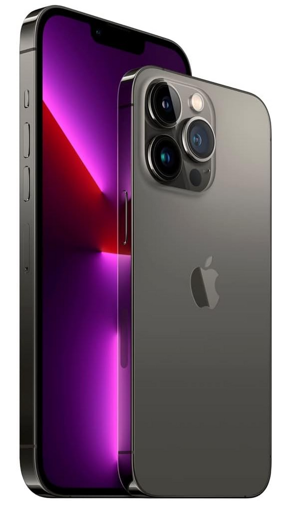 iPhone 13 Pro Max Color: Graphite, Size: 128GB, Network: Unlocked, Condition: Refurbished