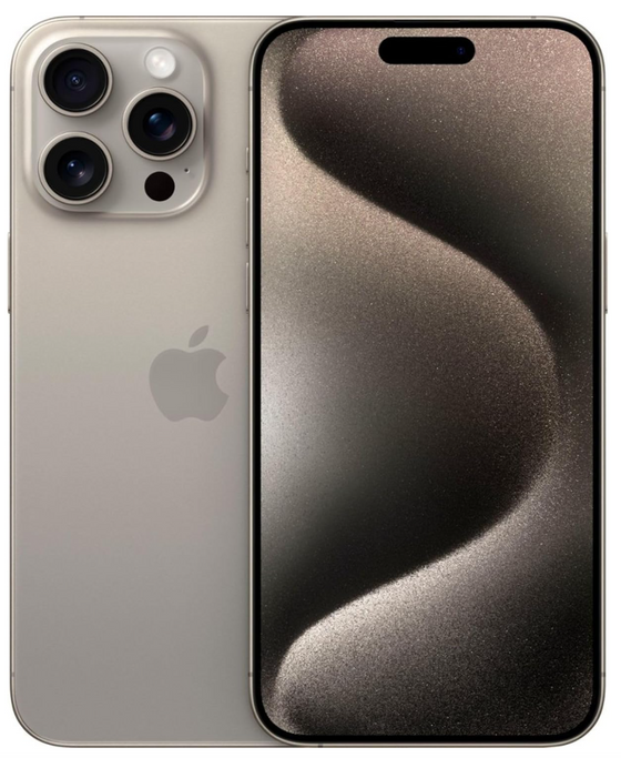 iPhone 15 Pro Max Color: Natural Titanium, Size: 256GB, Network: ATT, Condition: Used